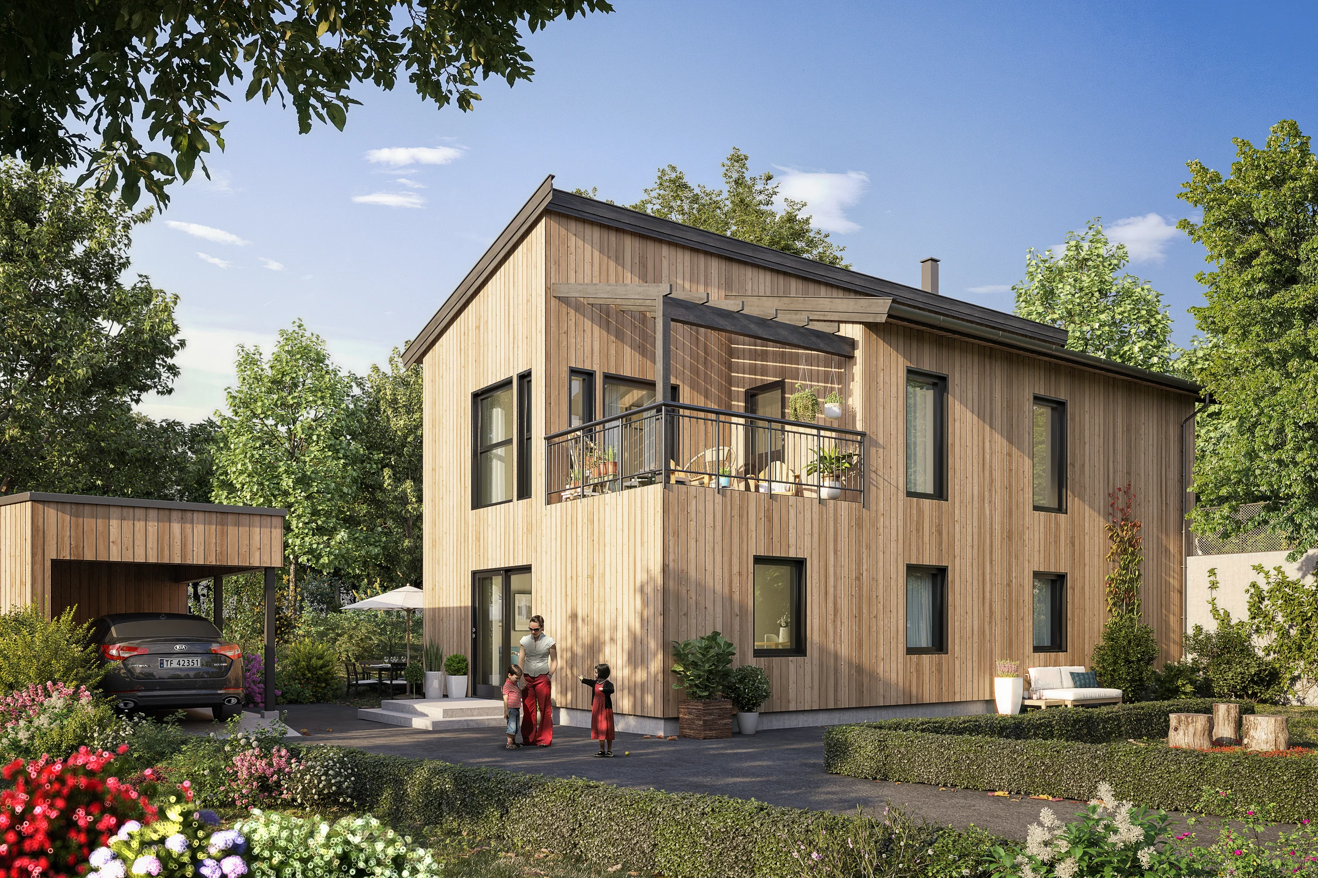 Eksteriørvisualisering av BoligPartner: Aragona.