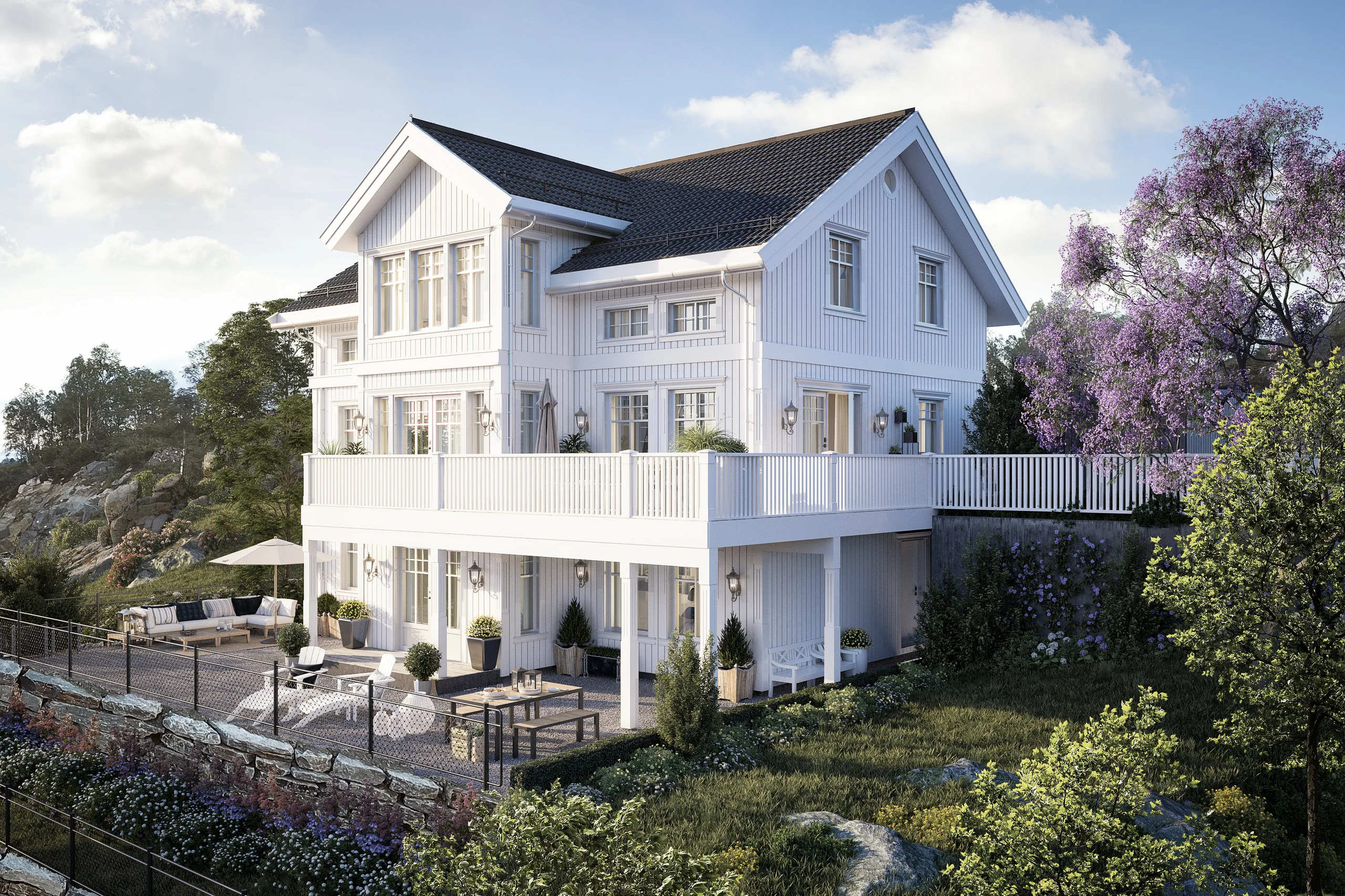 Eksteriørvisualisering av BoligPartner: Lønvarden.