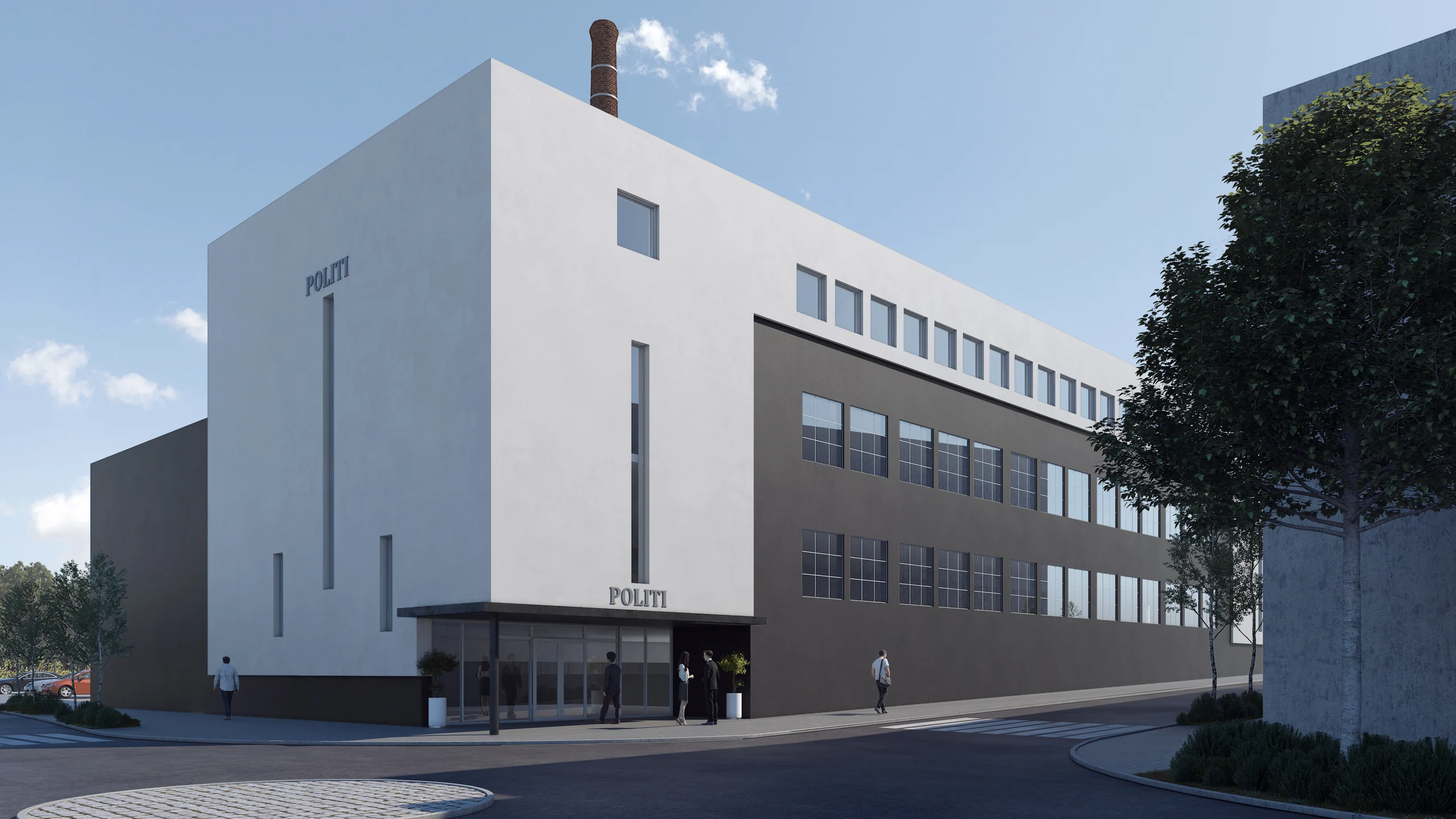 Eksteriørvisualisering av Bryne Meieri, bilde 1 av 4.