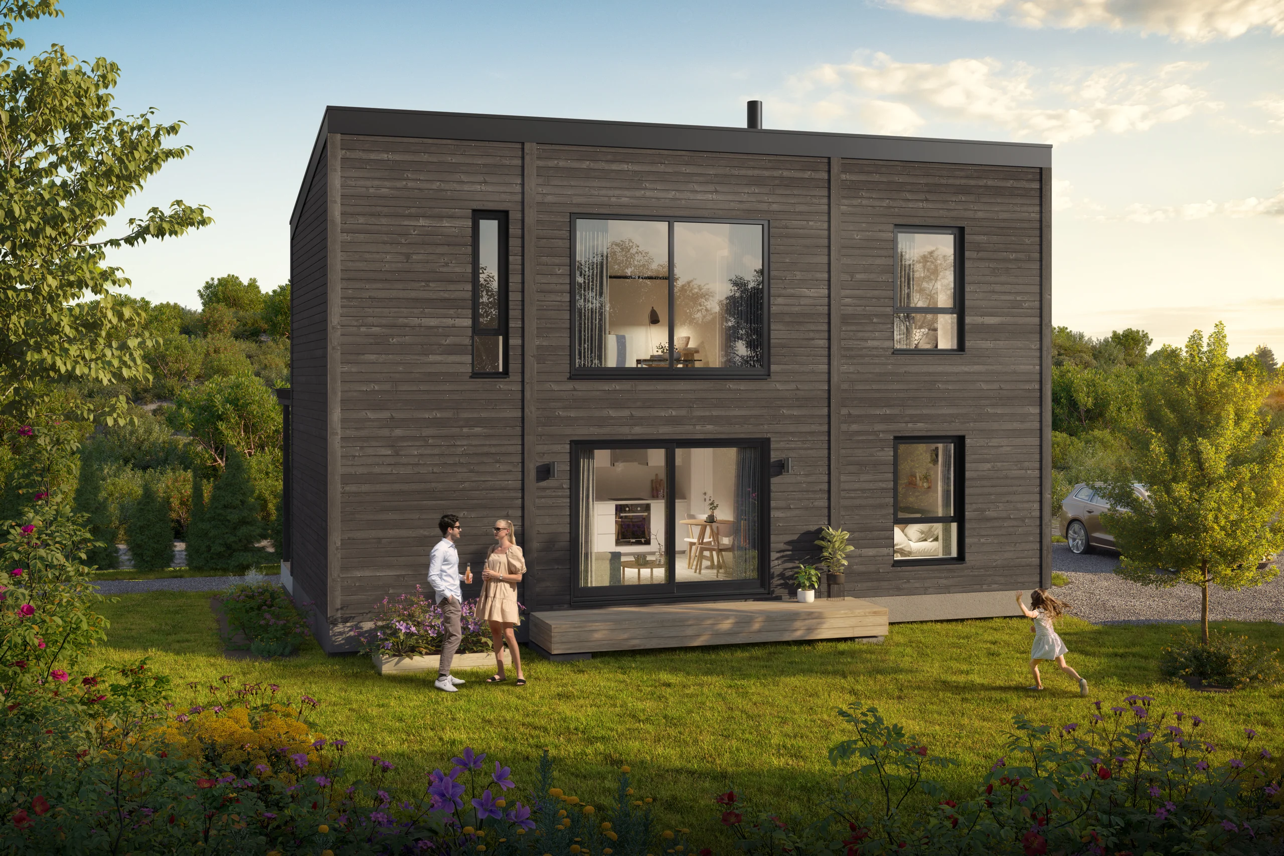 Eksteriørvisualisering av Designo: Minihus.
