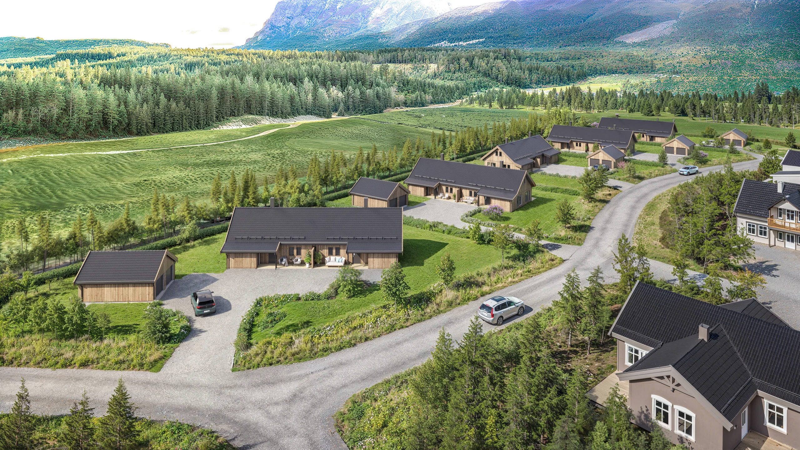 Eksteriørvisualisering av Green Hus og Hytter: Hemsedal, bilde 1 av 2.