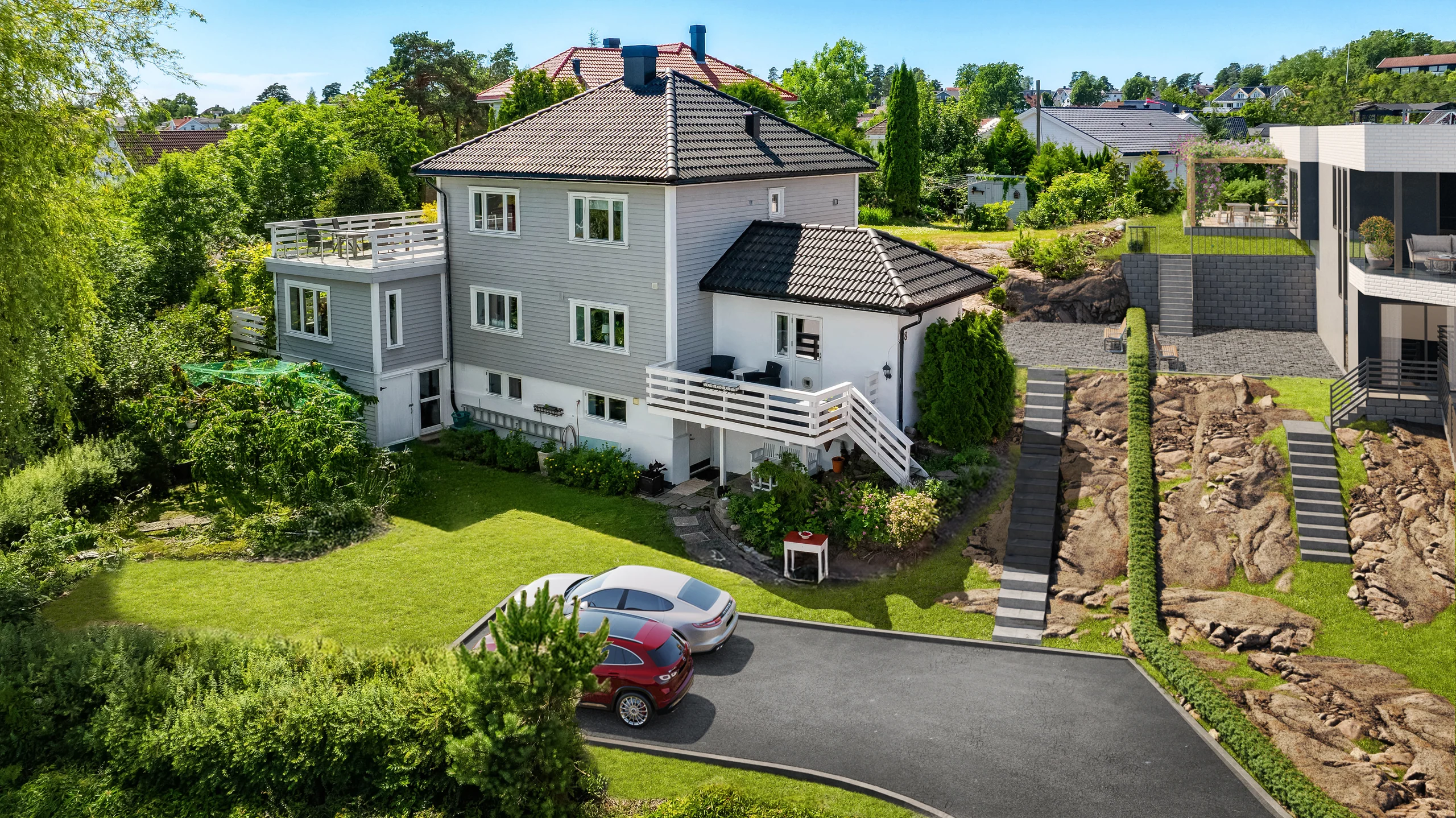 Eksteriørvisualisering av Liv Lindholm.