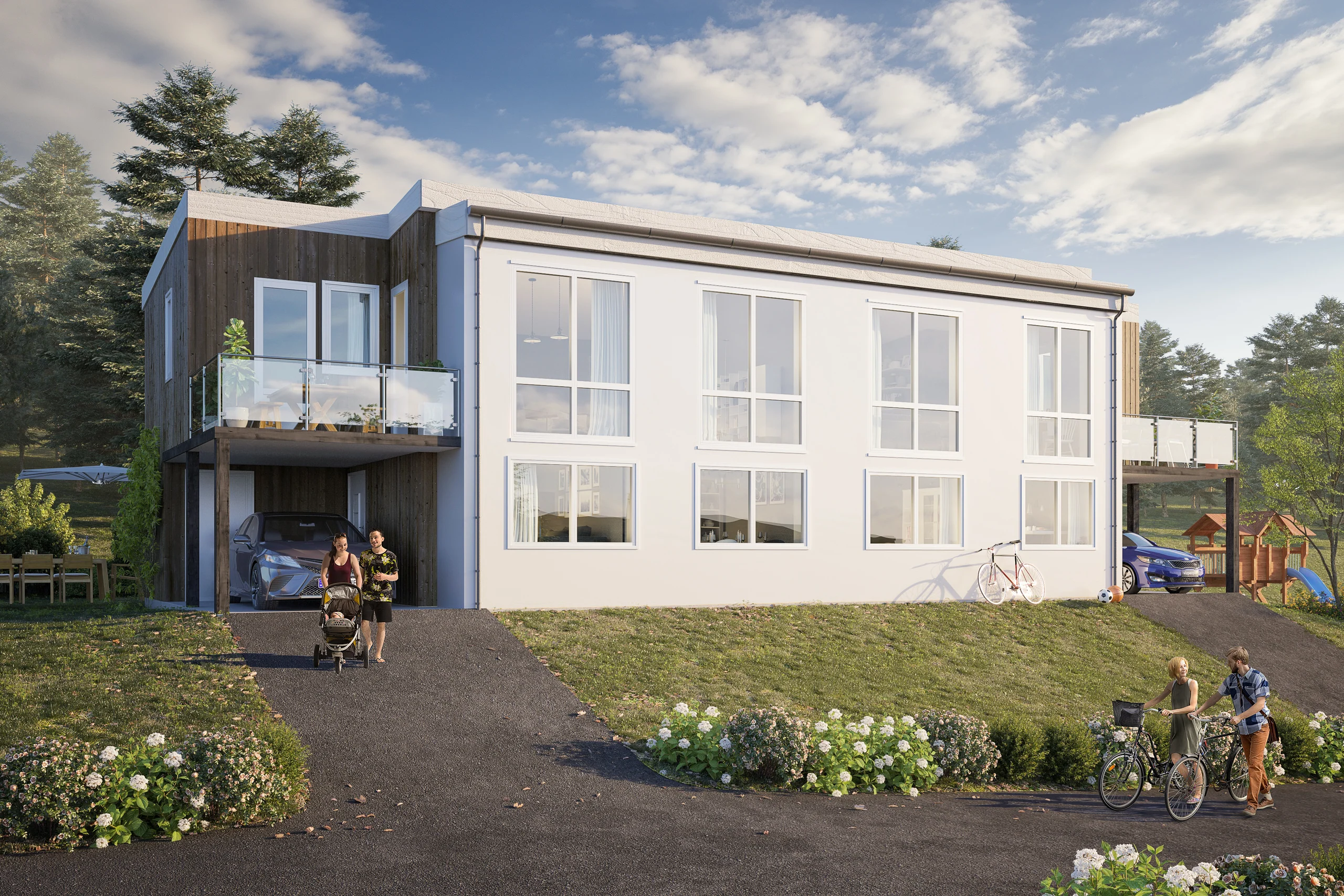 Eksteriørvisualisering av Mikrohus Norge AS II, bilde 1 av 2.