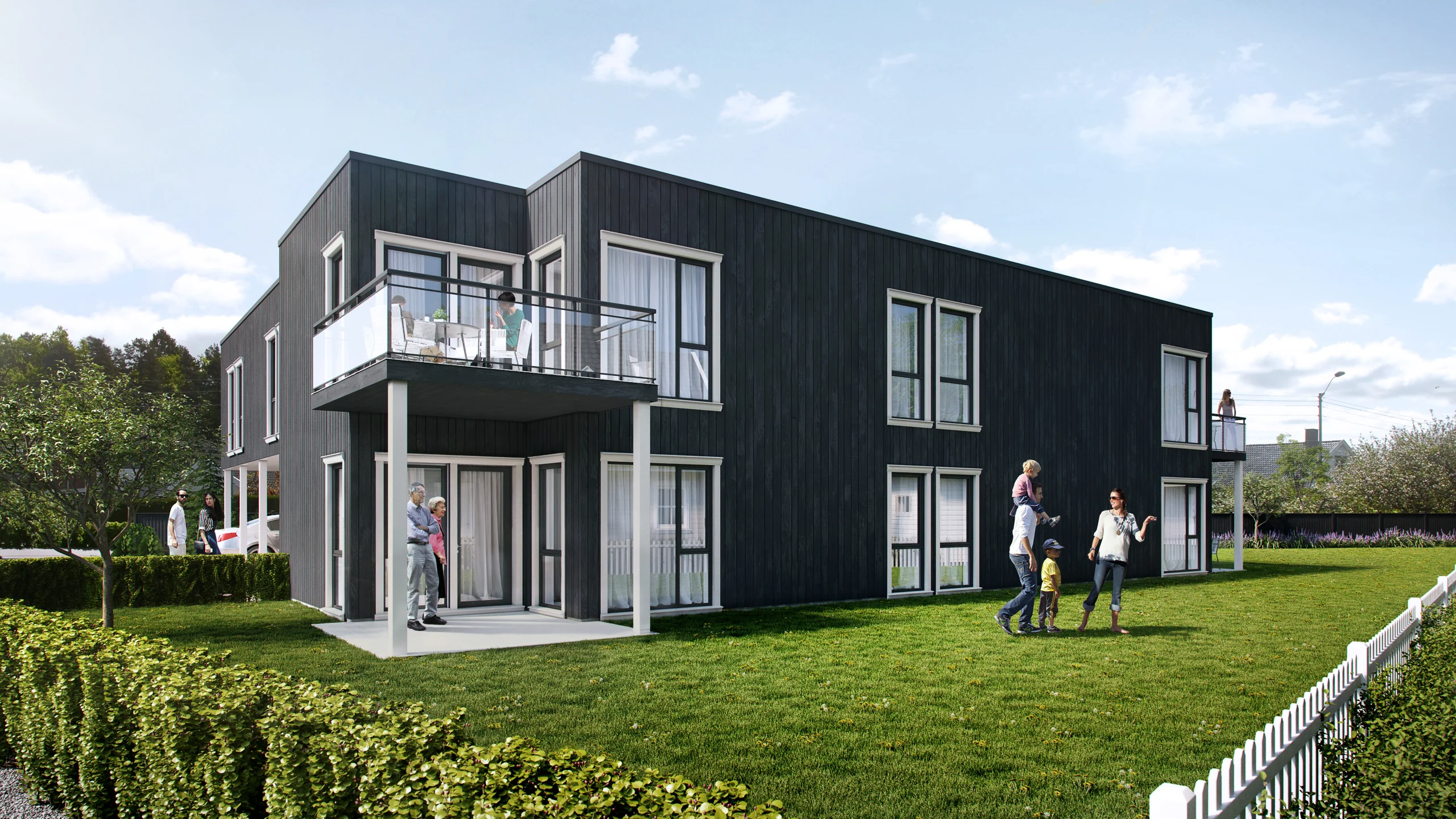 Eksteriørvisualisering av Opthimal: Lingelemveien 4.