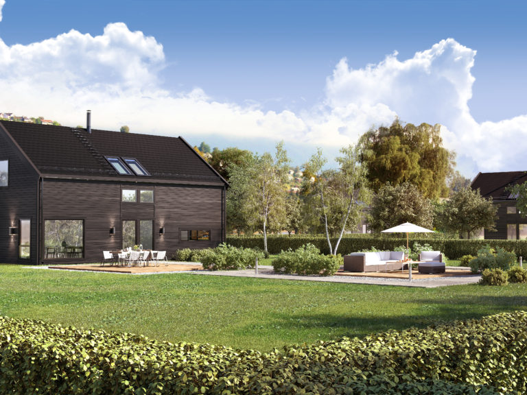 3D-visualisering av boligmodellen Alma.