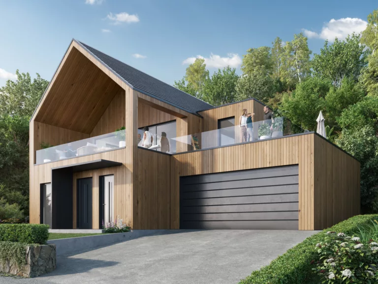 Eksteriør av norsk hus