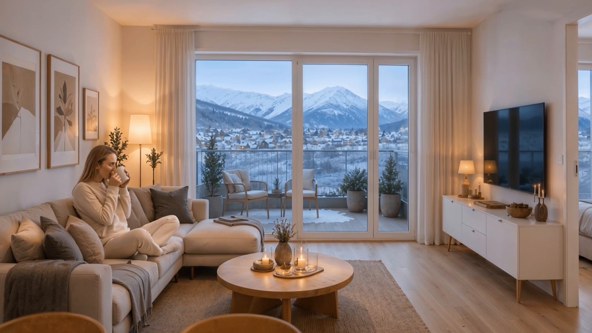 Stillbilde fra filmen Alpinbyen i Narvik