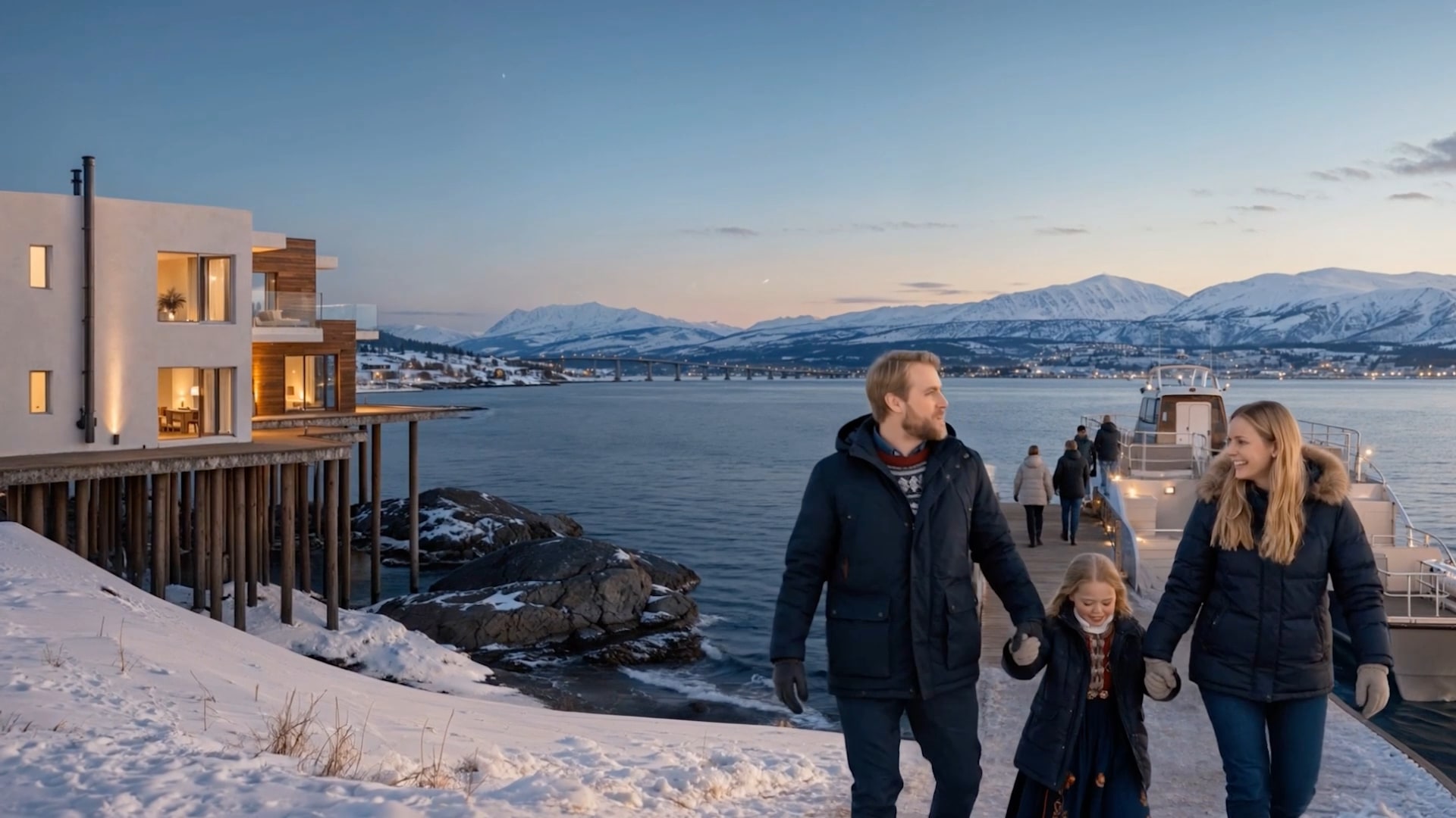 Stillbilde fra filmen Åsland, Tromsø